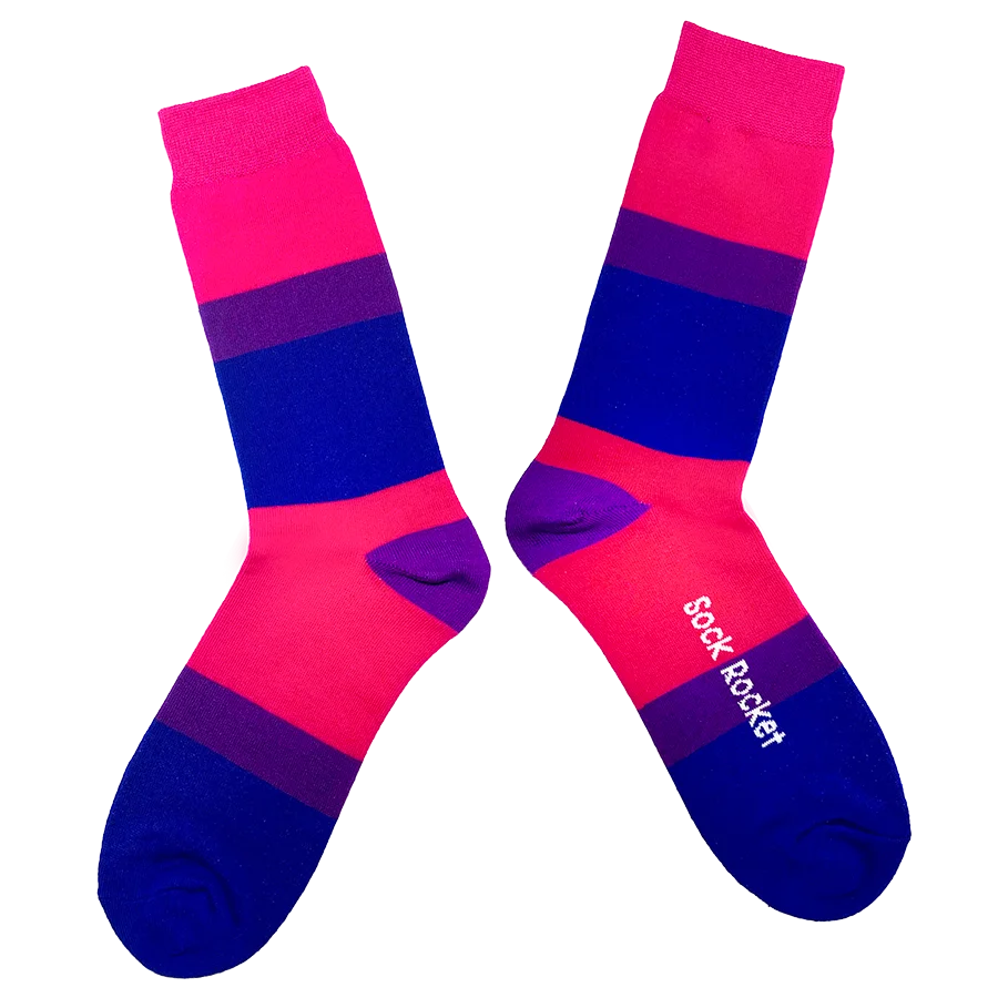 Sock Rocket Bi Pride Socks