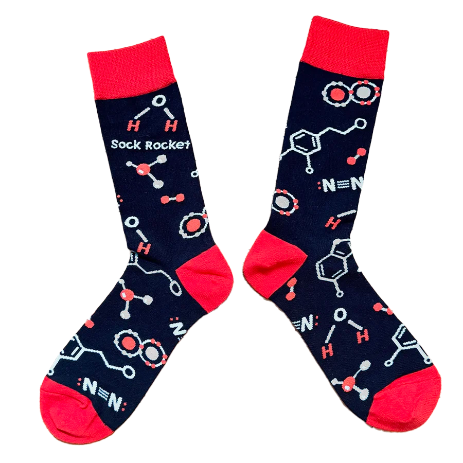 Sock Rocket Chemistry Science Socks