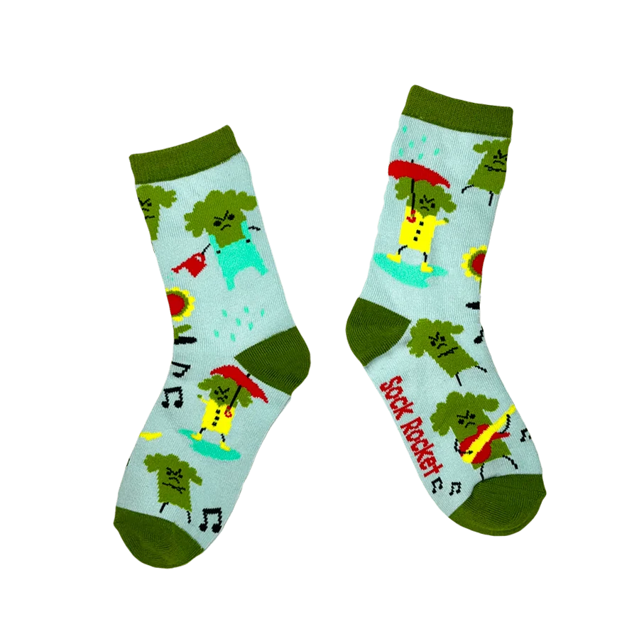 Sock Rocket Kids Ben's Broccoli Socks