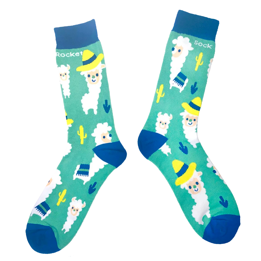 Sock Rocket Llama Socks