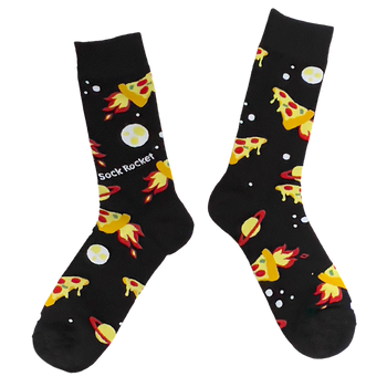 Sock Rocket space pizza socks