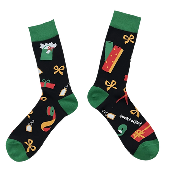 Sock Rocket Present Wrapping Socks