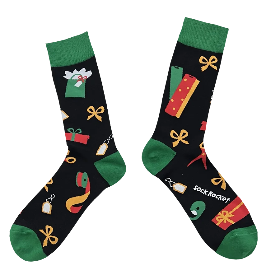 Sock Rocket Present Wrapping Socks