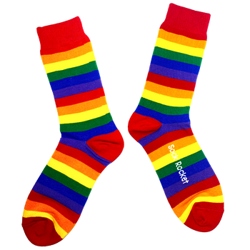 Sock Rocket Pride Rainbow Flag Socks