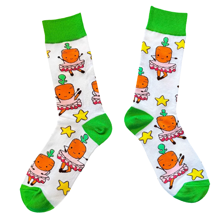 Ballerina Carrot Socks