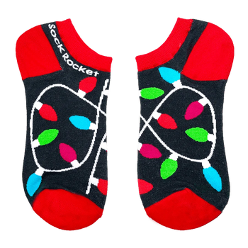 Sock Rocket Christmas Lights Ankle Socks