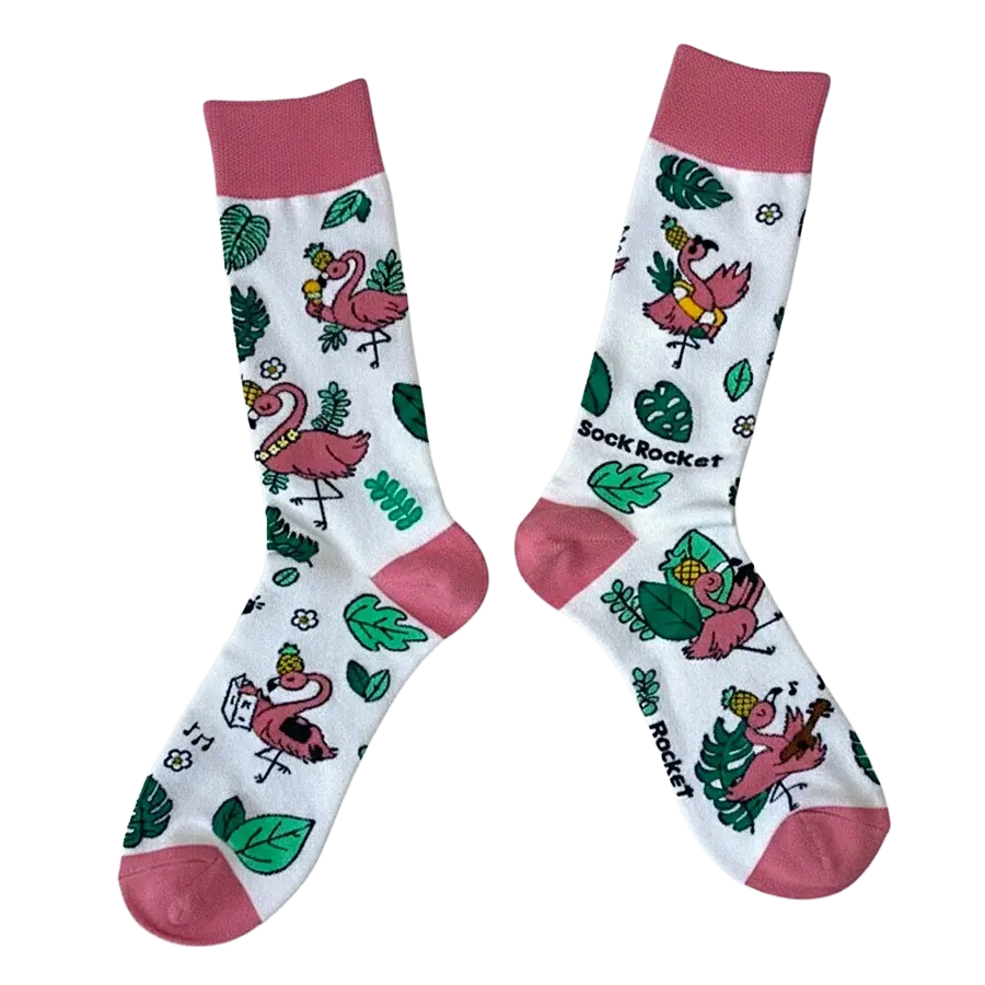 Flamingo Frenzy Socks