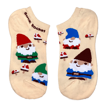 Sock Rocket Garden Gnome Ankle Socks