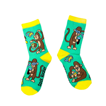 Sock Rocket Kids Monkey Genius Socks