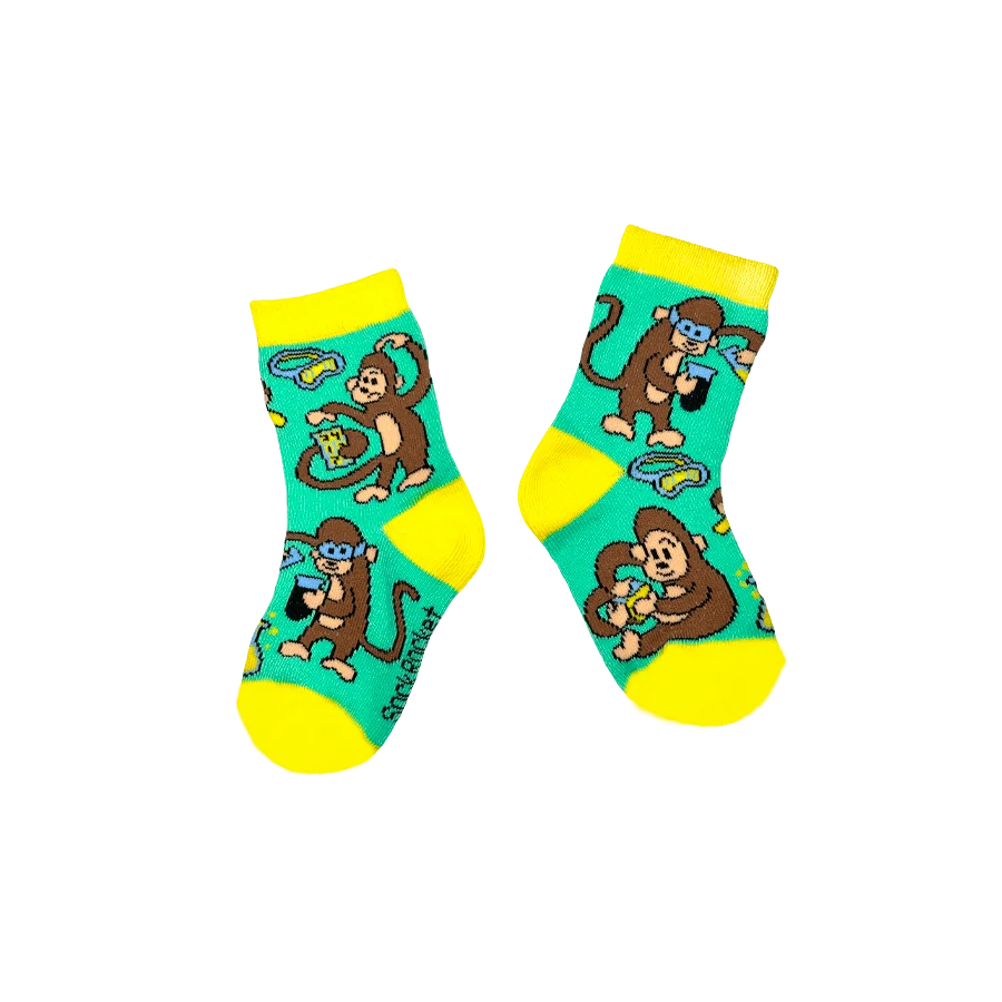 Sock Rocket Kids Monkey Genius Socks
