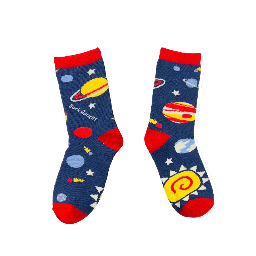 Sock Rocket Kids Solar System Socks