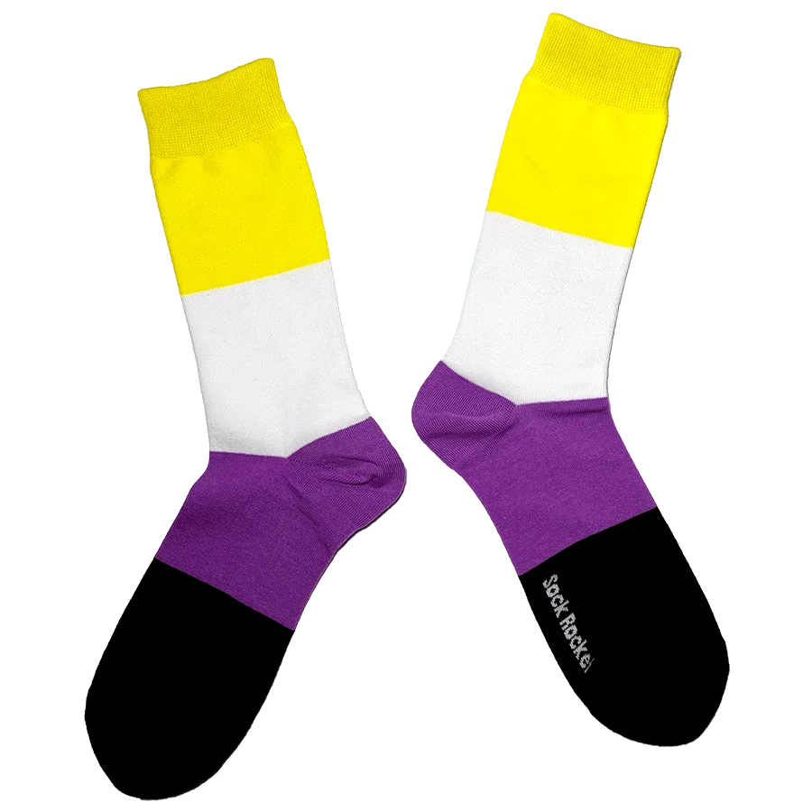 Sock Rocket Non Binary Pride Socks