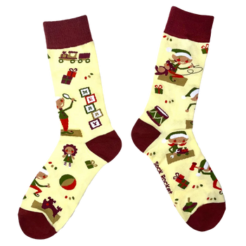 Sock Rocket Santas Workshop Socks