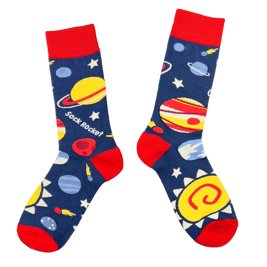 Rocket Socks Client Solar System Socks | Sock Rocket