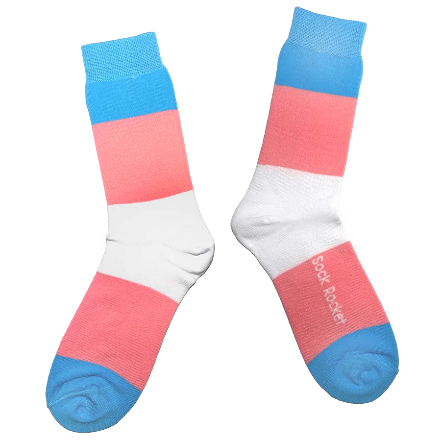 Sock Rocket Trans Pride Socks