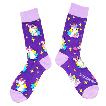 Sock Rocket Fly Unicorn Socks