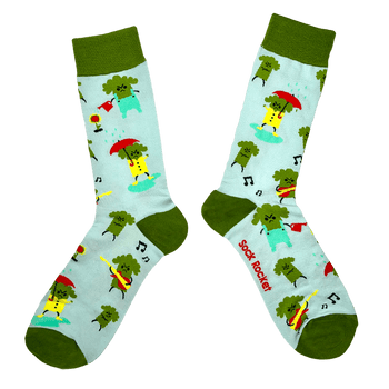 sock rocket broccoli socks