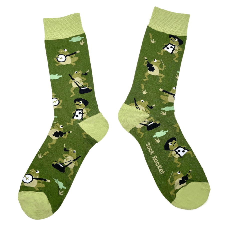 Bluegrass Frogs Socks