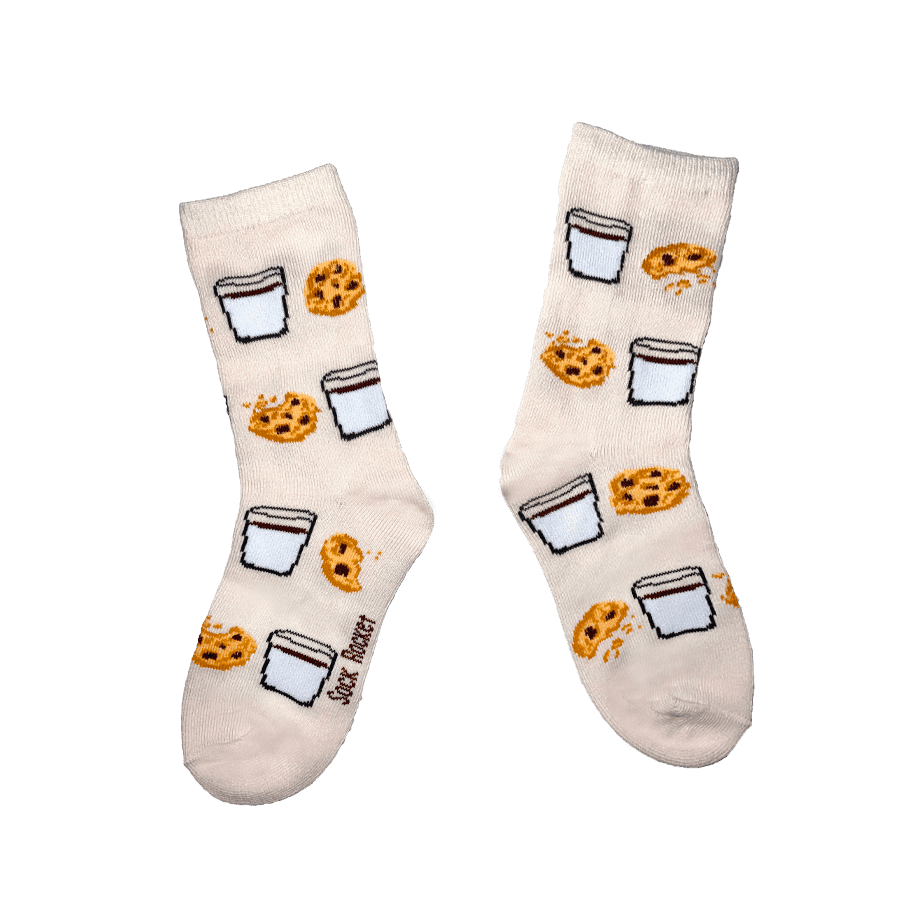 Kids Milk and Cookies Socks