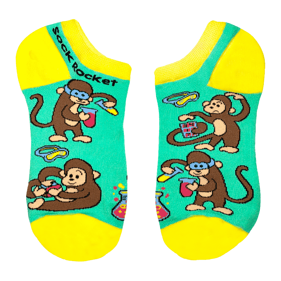 Monkey Genius Ankle Socks Sock Rocket Monkey genius ankle socks sock rocket