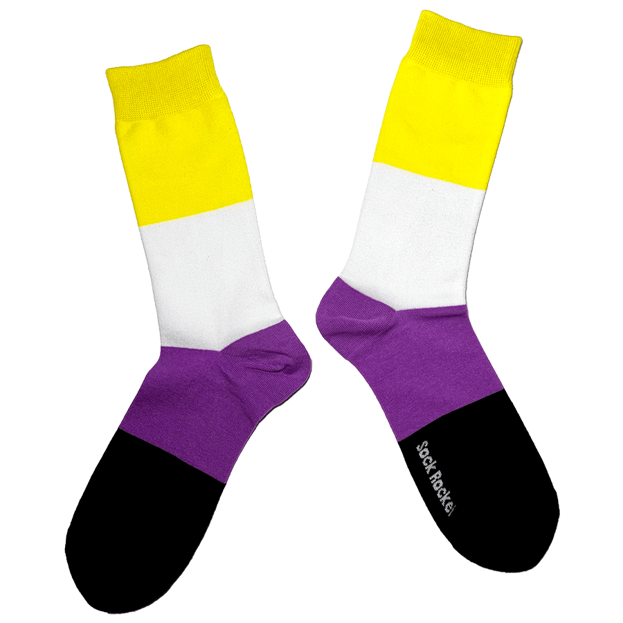 Sock Rocket Non Binary Pride Socks