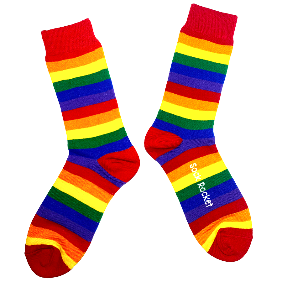Sock Rocket Pride Rainbow Flag Socks