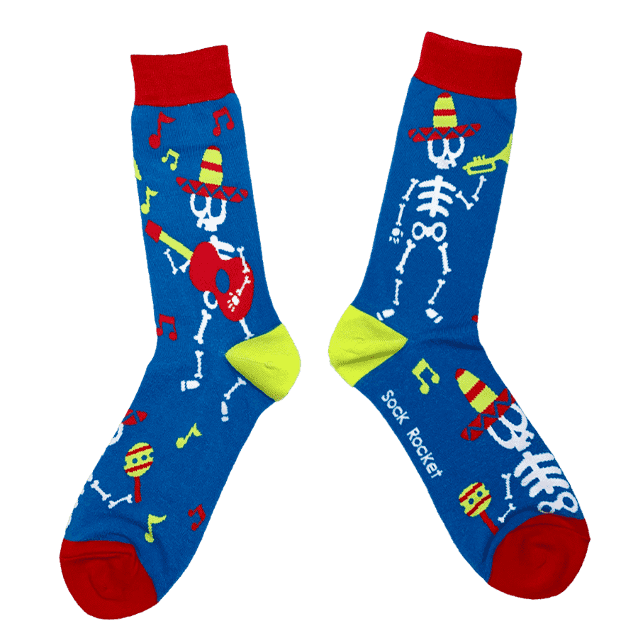 Mariachi Skeletons Socks
